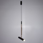 Светильник 1572/1BK, LED 7 Вт, 4000К, чёрный/золотой - фото 59334875