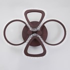 Люстра с ПДУ 1827/4CF LED 80 Вт 3000-6000К диммер кофе 54×41×10 см BayerLux - фото 48113217