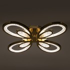 Люстра с ПДУ 1829/4GD LED 128Вт 3000-6000К диммер хромированное золото 58х46х6,5 см BayerLux - фото 35303295