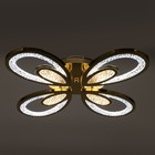 Люстра с ПДУ 1829/4GD LED 128Вт 3000-6000К диммер хромированное золото 58х46х6,5 см BayerLux - фото 35303296