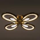 Люстра с ПДУ 1829/4GD LED 128Вт 3000-6000К диммер хромированное золото 58х46х6,5 см BayerLux - фото 35303297