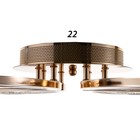 Люстра с ПДУ 1829/4GD LED 128Вт 3000-6000К диммер хромированное золото 58х46х6,5 см BayerLux - фото 35303298