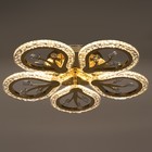 Люстра с ПДУ 1840/5GD LED 80 Вт 3000-6000К диммер хромированное золото 51×51×8 см BayerLux - фото 3772992