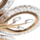 Люстра с ПДУ 1840/5GD LED 80 Вт 3000-6000К диммер хромированное золото 51×51×8 см BayerLux - фото 3772993