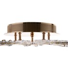 Люстра с ПДУ 1840/5GD LED 80 Вт 3000-6000К диммер хромированное золото 51×51×8 см BayerLux - фото 3772994