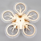 Люстра с ПДУ 1840/5GD LED 80 Вт 3000-6000К диммер хромированное золото 51×51×8 см BayerLux - фото 3772995