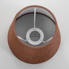 Абажур E14 кофе 15х15х13 см - фото 21493545