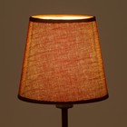 Абажур E14 кофе 15х15х13 см - фото 22576490