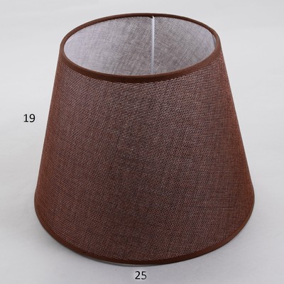 Абажур E27, кофе, 25×25×19 см