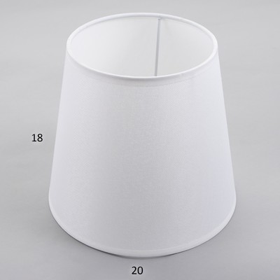 Абажур BayerLux, E27, белый, 20×20×18 см