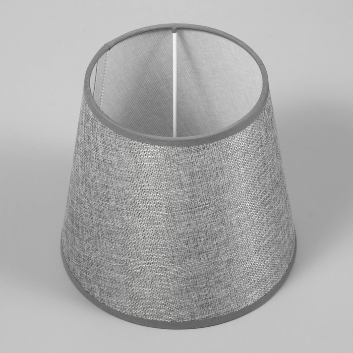 Абажур E27 серый 20х20х18 см - Фото 1