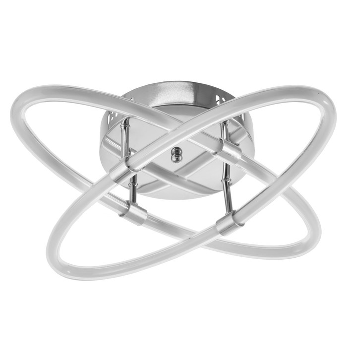 Люстра 1801/2 LED 60 Вт 4000К хром 48×48×10 см BayerLux - Фото 1