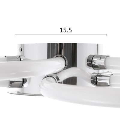 Люстра 1802/6 LED 123 Вт 4000К хром 68×68×10 см BayerLux