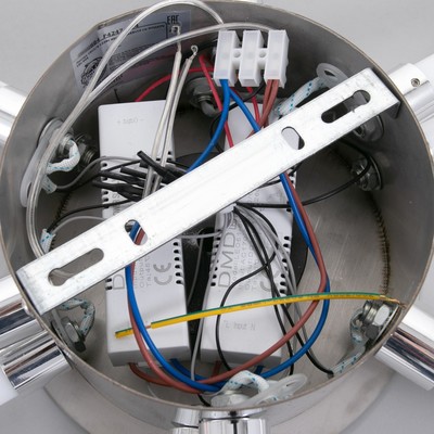 Люстра 1802/6 LED 123 Вт 4000К хром 68×68×10 см BayerLux