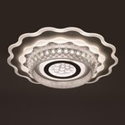 Люстра с ПДУ 1993/1 LED 130 Вт 3000-6000К диммер белый 50×50×8 см BayerLux - фото 35303321