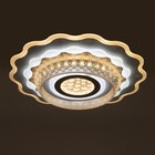 Люстра с ПДУ 1993/1 LED 130 Вт 3000-6000К диммер белый 50×50×8 см BayerLux - фото 35303323