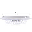 Люстра с ПДУ 1993/1 LED 130 Вт 3000-6000К диммер белый 50×50×8 см BayerLux - фото 35303325