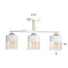 Люстра 2009/3 E27 60Вт белый+золото 47х15х25 см BayerLux - фото 22468537