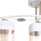 Люстра 2009/3 E27 60Вт белый+золото 47х15х25 см BayerLux - фото 22468540