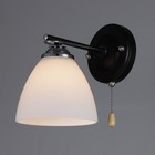 Бра 2019/1 E27 60Вт хром+черный 18х13,5х17 см - фото 21493662