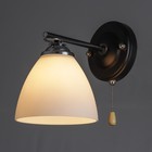 Бра 2019/1 E27 60Вт хром+черный 18х13,5х17 см - фото 21493663