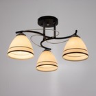 Люстра 2026/3 E27 60Вт черный+хром 45х45х25 см BayerLux 6936337