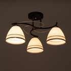 Люстра 2026/3 E27 60Вт черный+хром 45х45х25 см BayerLux 6936337