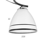 Люстра 2026/3 E27 60Вт черный+хром 45х45х25 см BayerLux 6936337