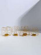 Подсвечник металлический на 4 свечи TAKE IT EASY, Home, 13.5×42 см, золото - Фото 6