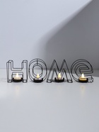 Подсвечник металлический на 4 свечи TAKE IT EASY, Home, 13.5×42 см, чёрный - Фото 3