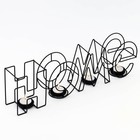 Подсвечник металлический на 4 свечи TAKE IT EASY, Home, 13.5×42 см, чёрный - Фото 4