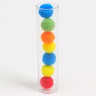 Развивающий набор «Цветные бомбошки: сложи по образцу», цвета, счёт, по методике Монтессори - фото 6546368