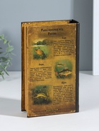 Шкатулка книга-сейф «Классика русской рыбалки», дерево, с замком, 21×13×5 см - Фото 5