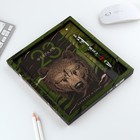 Подарочный набор «23 февраля медведь», ежедневник А5, 80 л в твердой обложке и ручка - Фото 2