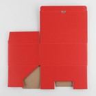 Коробка подарочная складная, упаковка, «Красная», 26 х 19 х 10 см - фото 9396450