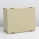Коробка подарочная складная, упаковка, «Бежевая», 31,2 х 25,6 х 16,1 см - фото 8975229