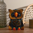 Сувенир «Сова», 20 см, дерево, синий  (артикул 6767614)  большой выбор товаров оптом и в розницу по низким ценам с доставкой