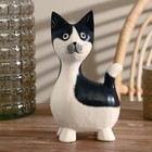 Сувенир «Кошечка чёрная», 12×20×7 см, дерево - фото 57955616