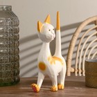 Сувенир дерево "Кошечка" с оранжевым 17х27х7 см - фото 806016492