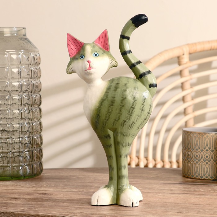 Сувенир «Киса», 15×30×7 см, дерево