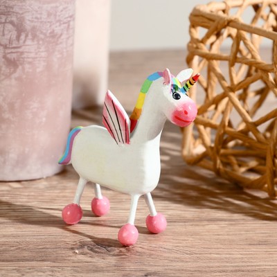 Сувенир «Единорожик», 6×9×5 см, дерево