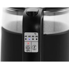 Чайник электрический Oursson EK1733WD/BL, пластик, колба стекло, 1.7 л, 2200 Вт, чёрный - Фото 5