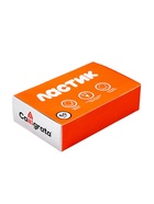 Ластик комбинированный красно-синий скошенный малый 39×15×6 мм (штрихкод на штуке) - Фото 3