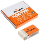 Ластик прямоугольный белый с бумажным держателем (штрихкод на штуке) - Фото 4