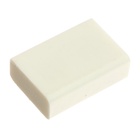 Ластик прямоугольный белый в пленке (штрихкод на штуке) - Фото 4