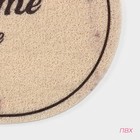 Коврик придверный грязезащитный Доляна Welcome Home, 40×60 см, цвет мрамор - Фото 2
