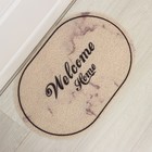 Коврик придверный грязезащитный Доляна Welcome Home, 40×60 см, цвет мрамор - Фото 5