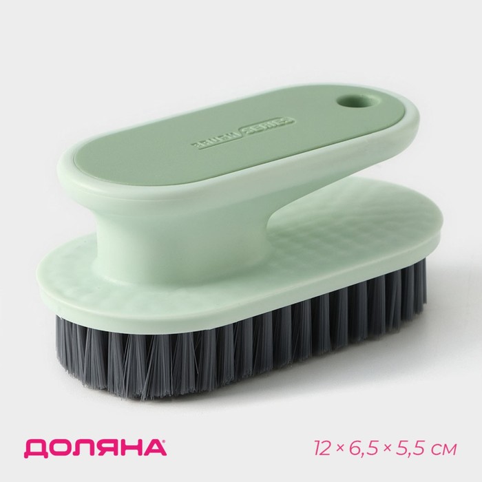 Щётка утюжок для уборки Доляна «Стиль», пластик, 12×6.5×5.5 см, мятная - Фото 1