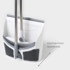 Щётка для пола Raccoon: совок 28×27×89 см, щётка 23×94 см, белая - Фото 4