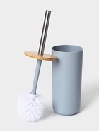 Аксессуары для ванной SAVANNA «Вуди», 6 предметов, мыльница, дозатор, 2 стакана, ёршик, ведро, голубые - Фото 11